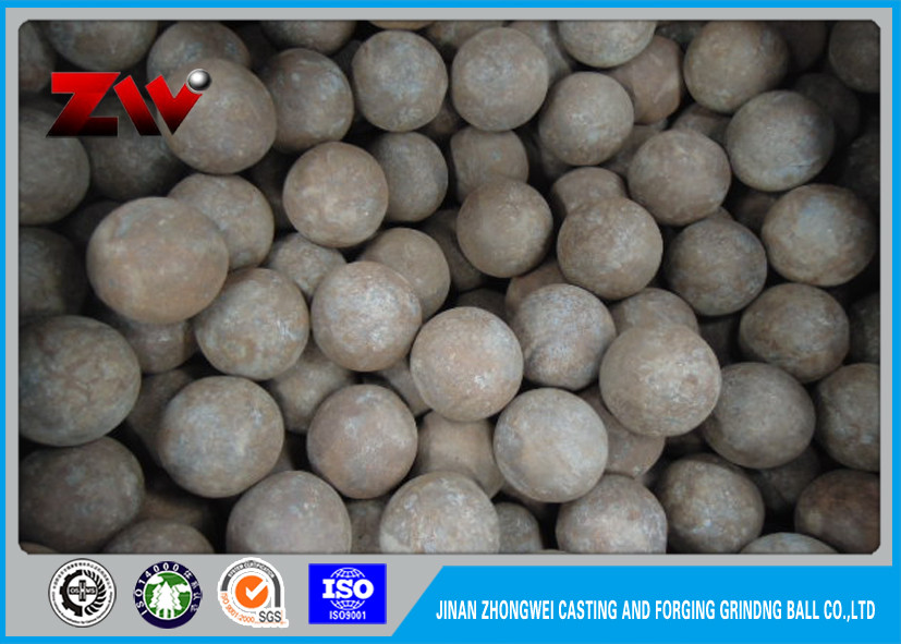 Billes d'acier de meulage de boule de roulement d'industrie chimique pour le broyeur à boulets HRC 58-63 60Mn